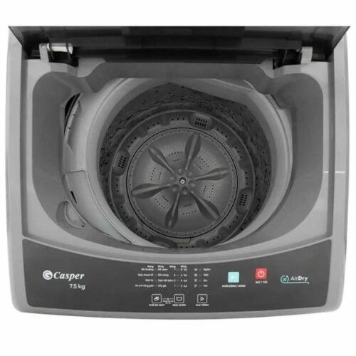 Bảng điều khiển máy Giặt Casper 7.5 Kg WT-75NG1 cửa trên