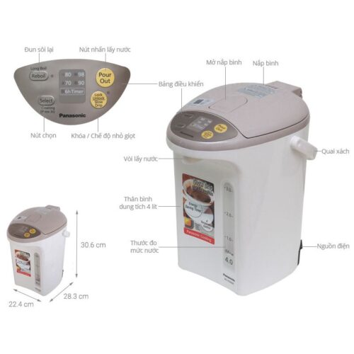 Chi tiết bình thủy điện Panasonic NC-EG4000CSY 4 lít