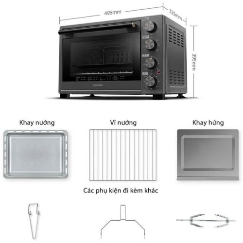 Chi tiết lò nướng TOSHIBA TL-MC40EZF(GR)