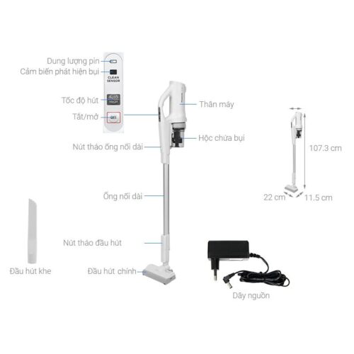 Chi tiết máy hút bụi cầm tay Panasonic MC-SB30JW049 270W