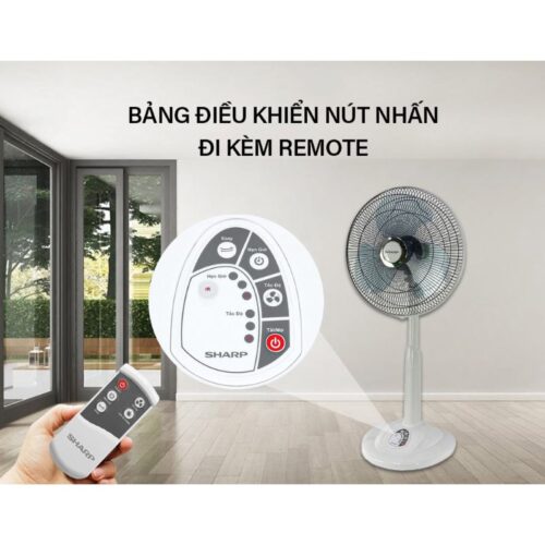 Điều khiển quạt lửng Sharp có điều khiển PJ-L40RV-WH