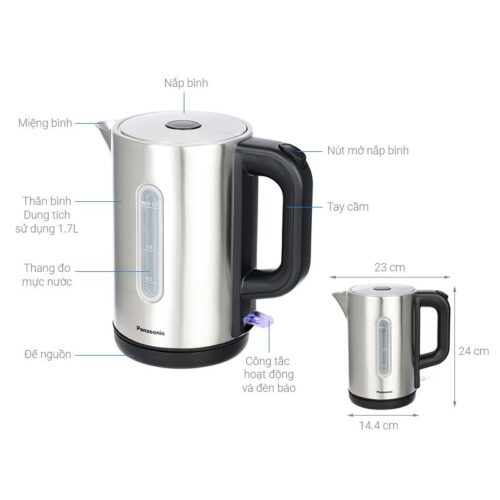 Kích thước ấm đun nước điện Panasonic NC-K301SRA