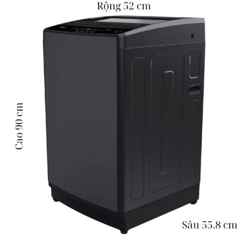 Kích thước máy Giặt Casper 8 Kg WT-8NG2 cửa trên