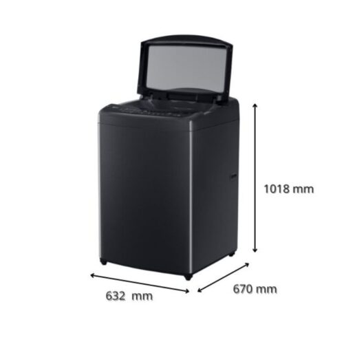 Kích thước máy Giặt LG Inverter 15 Kg TV2515DV5J cửa trên