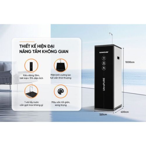 Kích thước máy lọc nước Sunhouse SHA8820KL