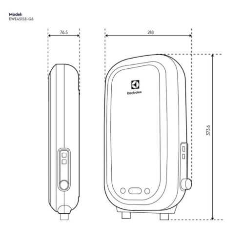 Kích thước máy nước nóng Electrolux EWE451SB-G6