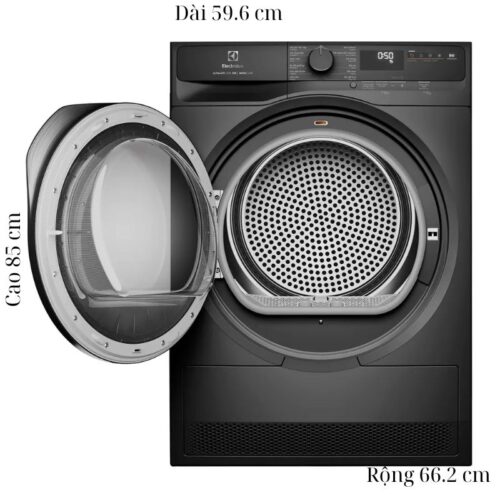 Kích thước máy Sấy Bơm Nhiệt Electrolux 8 Kg EDH803J5SC