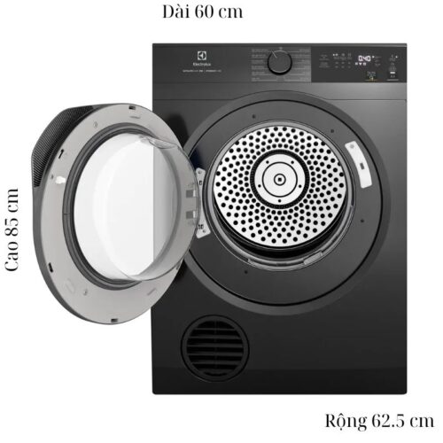 Kích thước máy Sấy Thông Hơi Electrolux 9 Kg EDV904N3SC