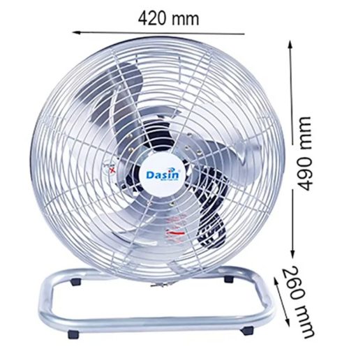 Kích thước quạt sàn Dasin KDD-1435