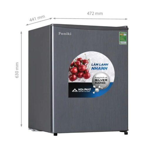 Kích thước tủ Lạnh 1 cánh mini 74 Lít Funiki FR-71CD
