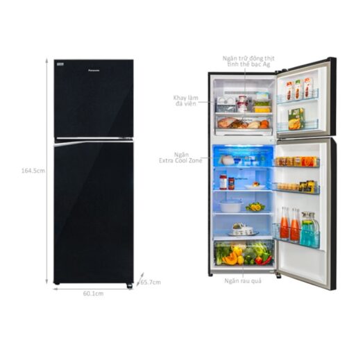Kích thước tủ Lạnh 2 cánh Inverter 306 Lít Panasonic NR-TV341BPKV