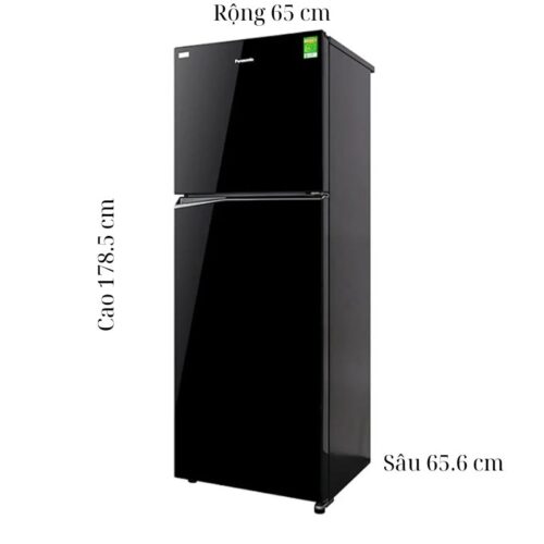 Kích thước tủ Lạnh 2 cánh Inverter 366 Lít Panasonic NR-TL381BPKV