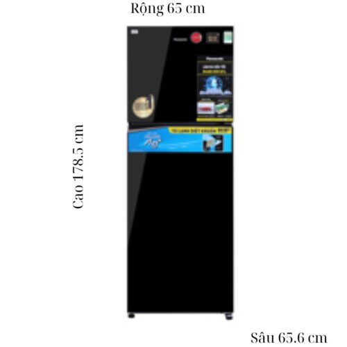 Kích thước tủ Lạnh 2 cánh Inverter 366 Lít Panasonic NR-TL381VGMV