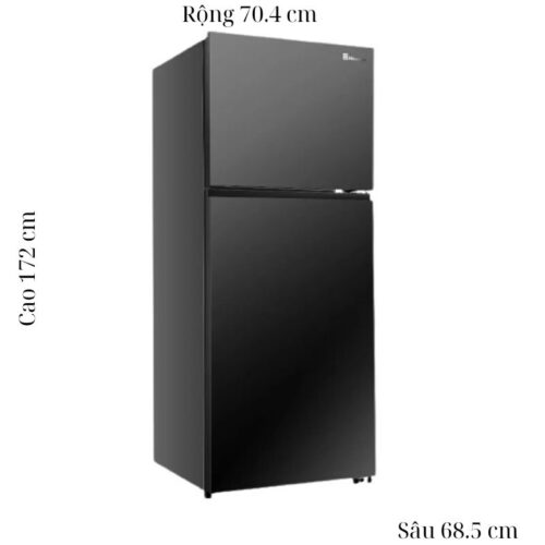 Kích thước tủ Lạnh 2 cánh Inverter 424 Lít Hisense RT549N4EBU