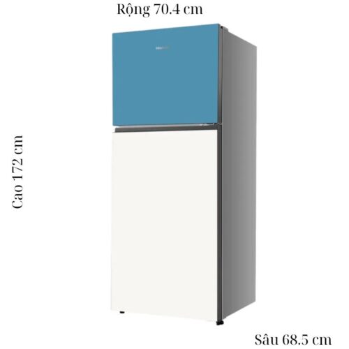 Kích thước tủ Lạnh 2 cánh Inverter 424 Lít Hisense RT549N4EW-MBU