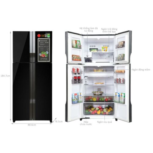 Kích thước tủ lạnh Multi Door Inverter 550 Lít Panasonic NR-DZ601YGKV