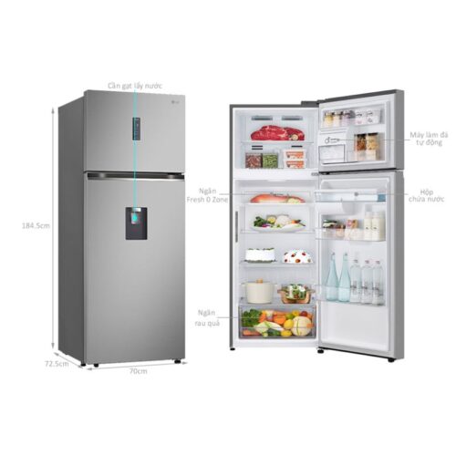 Kích thước tủ Lạnh LG Inverter 459 Lít LTD46SVMA