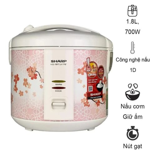 Nồi cơm điện Sharp KS-181TJV ""PB"" 1.8 lít