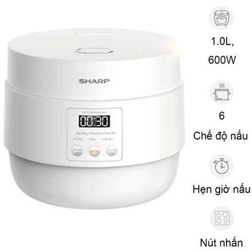 Nồi cơm điện tử Sharp KS-COM100DV-WH