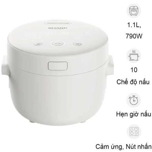 Nồi cơm điện tử Sharp KS-COM110DV-WH 1.1 Lít