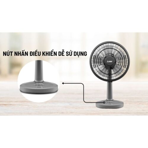 Nút điều khiển quạt bàn Mitsubishi D12A-GB CY-GY - Xám đậm