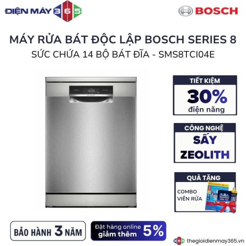 Máy rửa bát Bosch SMS8TCI04E