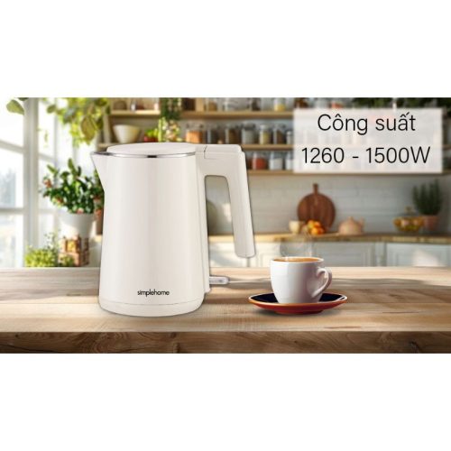 Ảnh bình đun siêu tốc Simplehome K101NN Màu Be