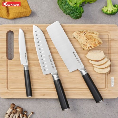 Ảnh bộ dao làm bếp 3 món Konox Alder Set