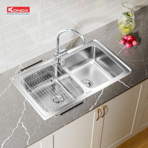 Ảnh chậu rửa bát Konox Premium KS8650 2B