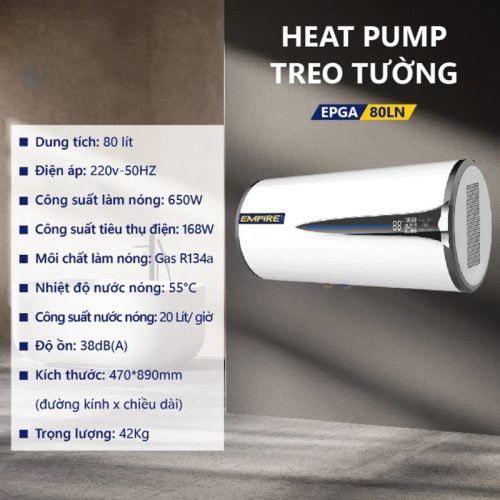 Ảnh máy nước nóng Empire EPGA-80LN