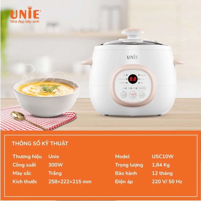 Nồi nấu chậm Unie USC10W 4 Ảnh nồi nấu chậm Unie USC10W