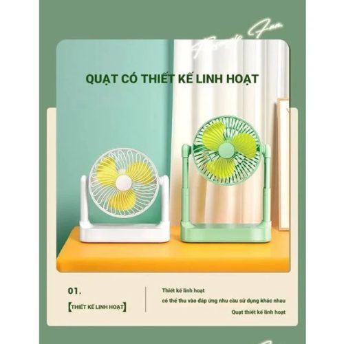 Ảnh quạt để bàn sạc tích điện Perfect PF-QB2160