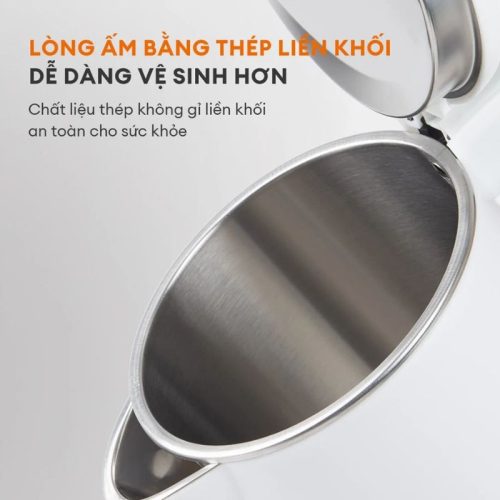 Bên trong Ấm Điện Đun Nước Gaabor EK20M-WH02A