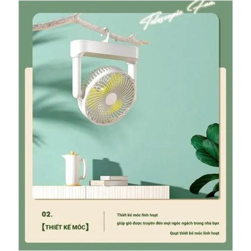 Hình ảnh quạt để bàn sạc tích điện Perfect PF-QB2160