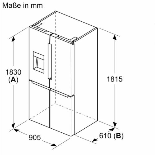 Kích thước tủ lạnh Siemens KF96IAPEA