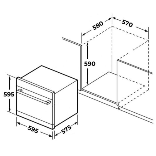 Kích thước lò nướng GrandX GX75V8