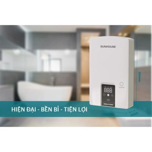 Kích thước máy nước nóng Sunhouse SHA-9453EP 4500W