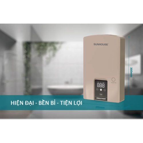 Kích thước máy nước nóng Sunhouse SHA-9454EP 4500W