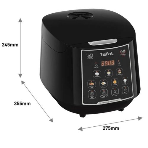 Kích thước nồi cơm điện tử Tefal RK737868 1.8 Lít