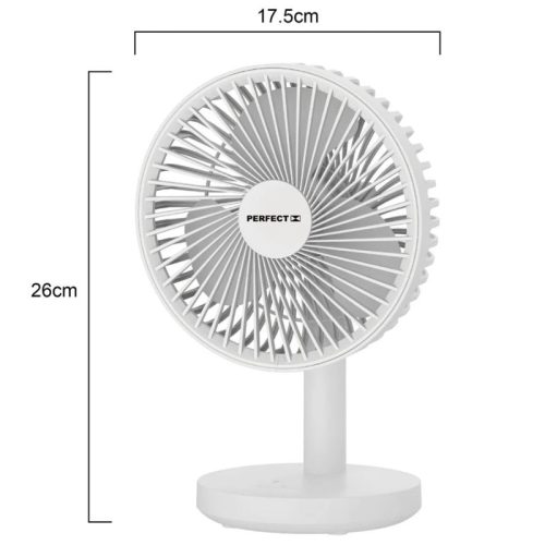 Kích thước quạt để bàn sạc tích điện Perfect PF-QB2170