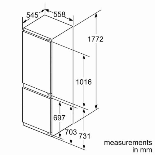 Kích thước tủ lạnh Siemens KI86NADD0