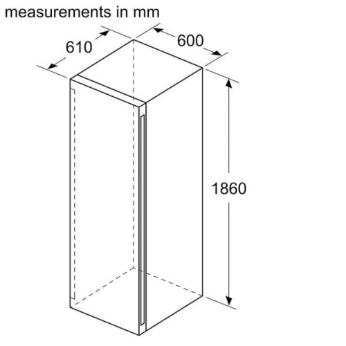 Kích thước tủ rượu Siemens KW36KATGA
