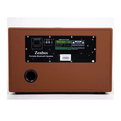 Mặt sau Loa Karaoke Xách Tay Zenbos P-300