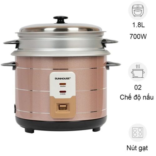 Nồi cơm điện Sunhouse SHD8125 1.8 Lít