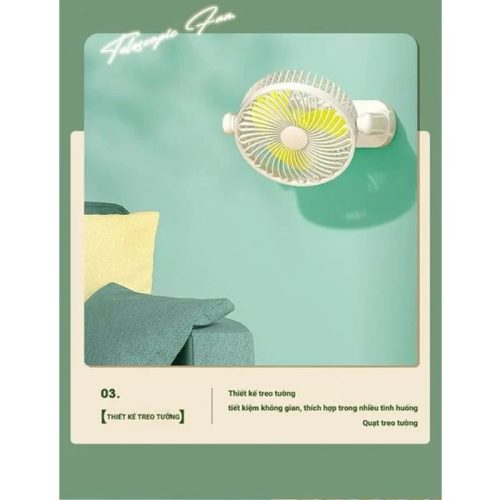 Thiết kế quạt để bàn sạc tích điện Perfect PF-QB2160