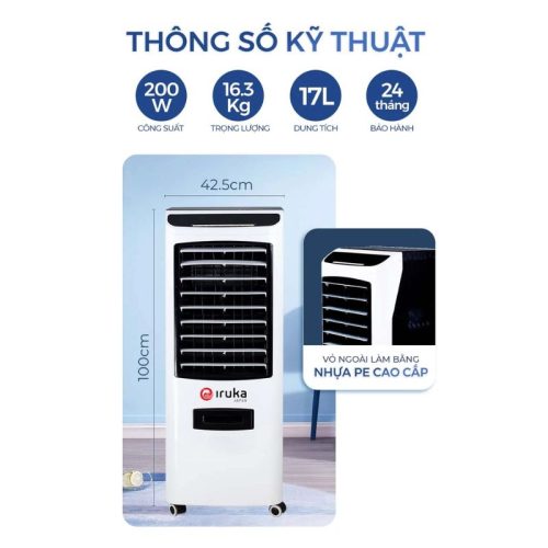 Thông số quạt làm mát không khí Iruka I-99