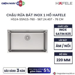 Chậu rửa bát Hafele HS24-SSN1S-760 567.24.407