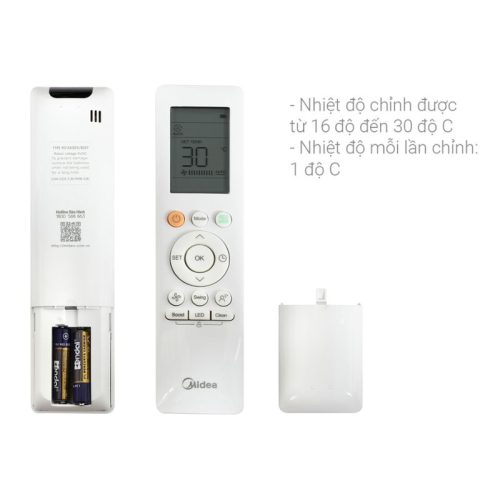 Điều khiển điều hòa 1 chiều Midea Inverter MSAGA-13CRDN8