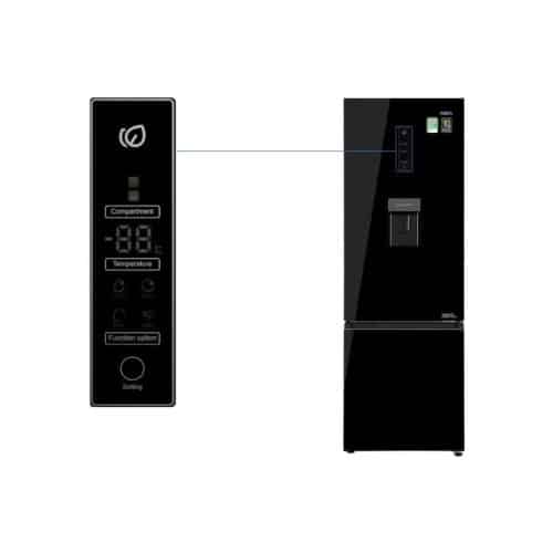Điều khiển tủ lạnh 2 cánh ngăn đá dưới Inverter 320 lít Aqua AQR-B379MA(WGB)