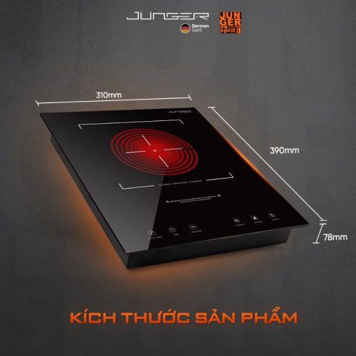 Kích thước bếp hồng ngoại đơn Junger MT-92 di động